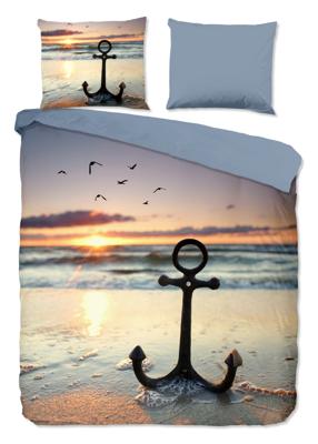 Good Morning Dekbedovertrek "strand/ zee" - Multi - (240x200/220 cm) - Katoen