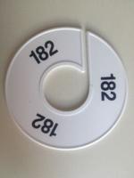 Maatring 11 cm wit/zwart 182