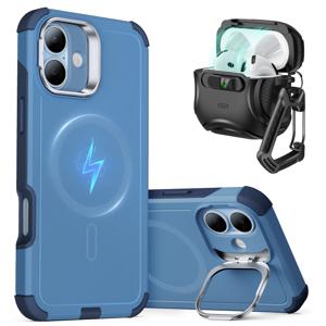 iPhone 16 Cyber Protection Bundle (HaloLock) Blue