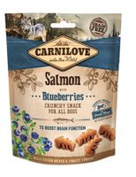 CARNILOVE CRUNCHY SNACK ZALM / BLAUWE BES 200 GR - thumbnail