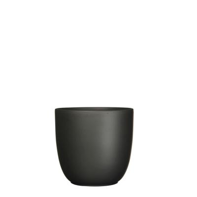 Bloempot Pot rond es/17 tusca 18.5 x 19.5 cm zwart mat Mica - Mica decorations