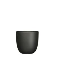 Bloempot Pot rond es/17 tusca 18.5 x 19.5 cm zwart mat Mica - Mica decorations