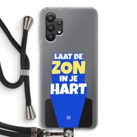 Laat de zon in je hart: Samsung Galaxy A32 5G Transparant Hoesje met koord