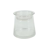 Countryfield Deco glas met komdeksel helder h13,5cm