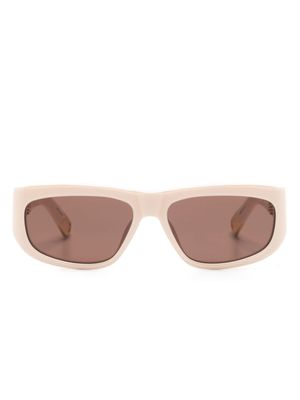Jacquemus lunettes de soleil à monture rectangulaire - Rose