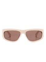 Jacquemus rectangle-frame sunglasses - Rose