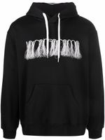 Doublet hoodie à franges brodées - Noir