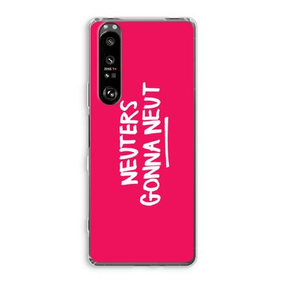 Neuters (roze): Sony Xperia 1 III Transparant Hoesje