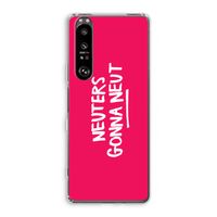 Neuters (roze): Sony Xperia 1 III Transparant Hoesje