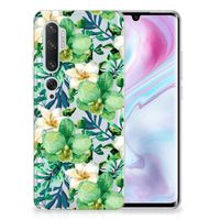 Xiaomi Mi Note 10 Pro TPU Case Orchidee Groen - thumbnail