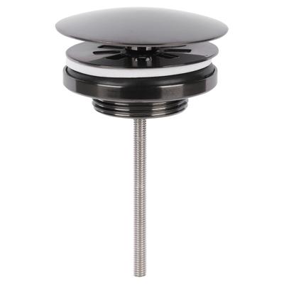Differnz afvoerplug always open | gun metal | 72mm