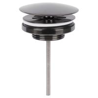 Differnz afvoerplug always open | gun metal | 72mm