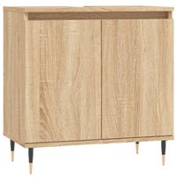 The Living Store Badkaast - Sonoma eiken - 58 x 33 x 60 cm - Duurzaam materiaal