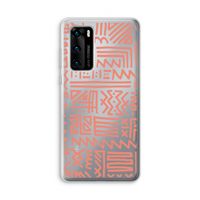 Marrakech Pink: Huawei P40 Transparant Hoesje