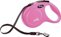 Hondenriem Flexi NEW CLASSIC 5m Roze Maat M (4000498032237)