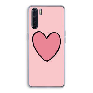 Hartje: Oppo A91 Transparant Hoesje