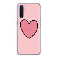 Hartje: Oppo A91 Transparant Hoesje