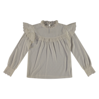 Vinrose Meisjes blouse - Egret