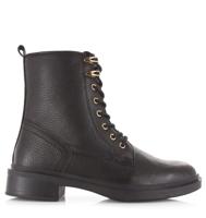 Remix Boots 13825 Zwart Leer Veterboots Dames - thumbnail