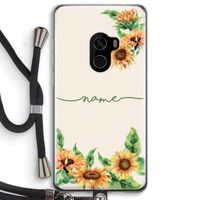 Zonnebloemen: Xiaomi Mi Mix 2 Transparant Hoesje met koord