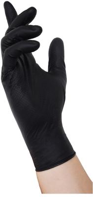 NITRAS SAFETY Nitril gloves gr. m black tough grip n 50st