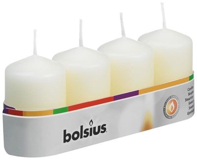 Bolsius Stompkaars 60/40 ivoor (4 st)