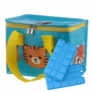 Puckator Kleine lunch koeltas met 2x koelelement - Adoramals print - 4,7 liter