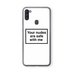 Safe with me: Samsung Galaxy A11 Transparant Hoesje