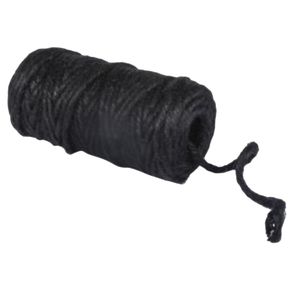 Jute garen zwart op rol 35 meter x 6 mm   -