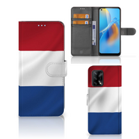 OPPO A74 4G Bookstyle Case Nederlandse Vlag