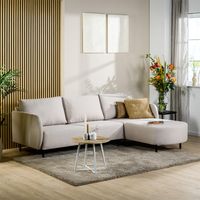 Haluta - Hoekbank Niek - 240 x 170 x 80 cm - Beige - Rechts