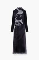 Multipositionele midi-jurk - BLACK - M