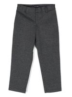 Emporio Armani Kids pantalon droit à motif pied-de-poule - Gris