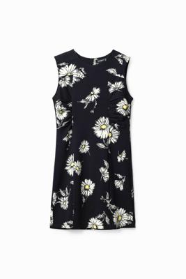 Mini-jurk met bloemen - BLACK - S
