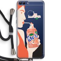 Peach please!: Huawei P Smart (2018) Transparant Hoesje met koord