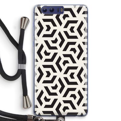 Crazy pattern: Honor 9 Transparant Hoesje met koord