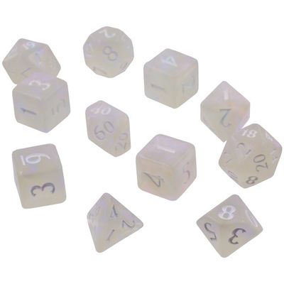 Eclipse 11 Dice Set: Arctic White Dobbelstenen