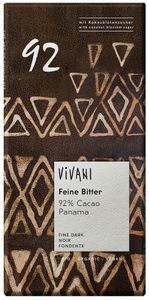 Vivani Chocoladereep Puur 92% Cacao