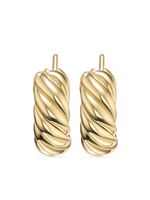 David Yurman créoles Sculpted Cable en or 18ct (14,4 mm)