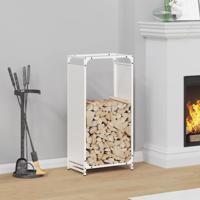 Brandhoutrek 44x28x90 cm koudgewalst staal wit