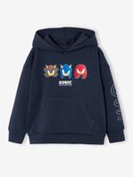 Sweater met capuchon jongen SONIC marineblauw