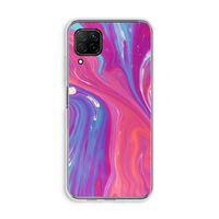 Paarse stroom: Huawei P40 Lite Transparant Hoesje