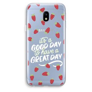 Don’t forget to have a great day: Samsung Galaxy J3 (2017) Transparant Hoesje