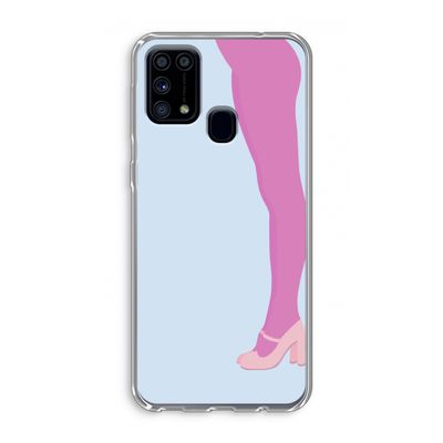Pink panty: Samsung Galaxy M31 Transparant Hoesje