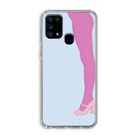 Pink panty: Samsung Galaxy M31 Transparant Hoesje