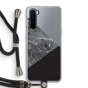 Combinatie marmer: OnePlus Nord Transparant Hoesje met koord
