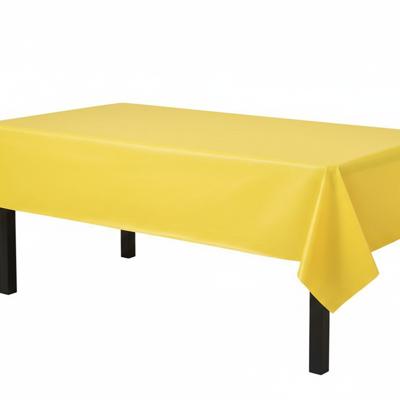 Geel tafelkleed 120 x 180 cm stof/textiel