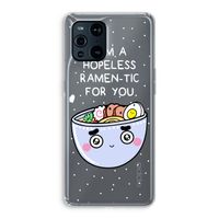 I'm A Hopeless Ramen-Tic For You: Oppo Find X3 Transparant Hoesje