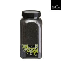 Zand zwart fles 1 kilogram - Mica decorations