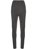 Saint Laurent pantalon en cachemire à coupe fuselée - Gris